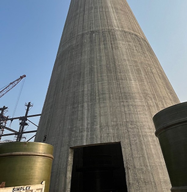 GRP Header installation at a chemical processing facility